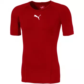 Puma LIGA Baselayer T-shirt de manga curta para homem Vermelho Tamanho L