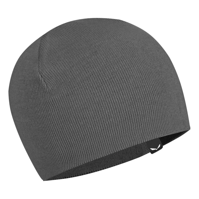 Gorro de lã merino reversível Salewa Pure - Black Out - unissexo tamanho único