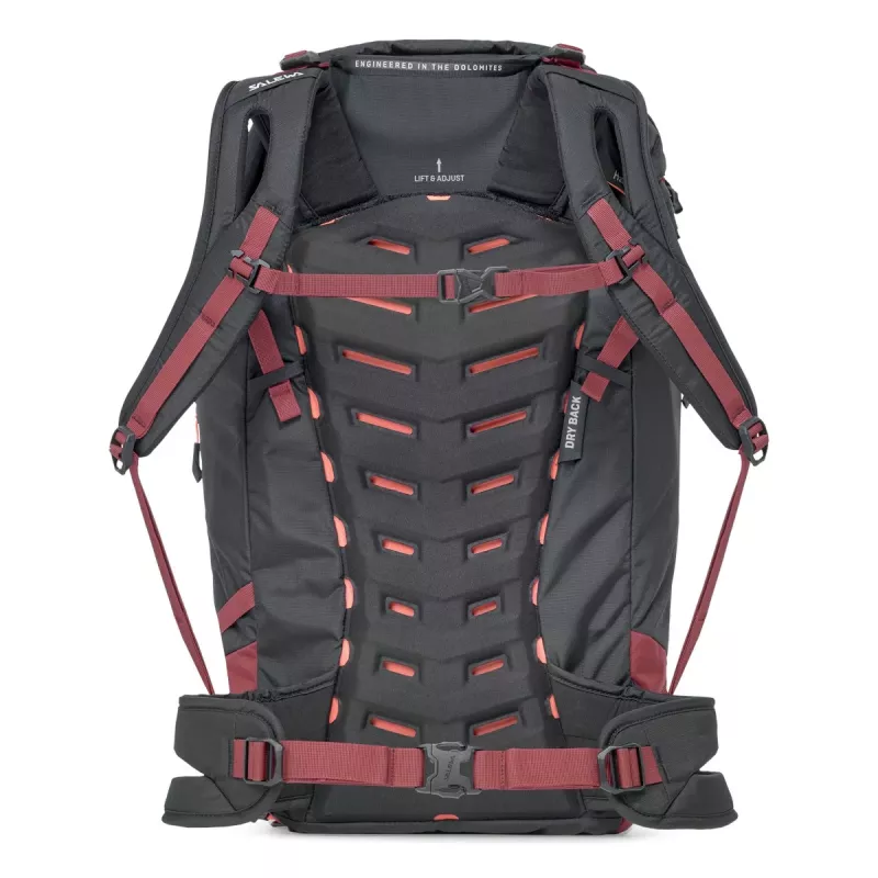 Mochila Salewa Puez 32+5L para mulher - Syrah/Black Out