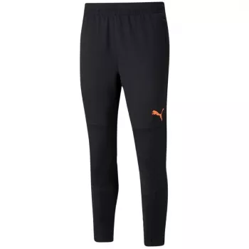 PUMA Calças de treino IndividualFINAL Slim Fit para homem Preto Tamanho M