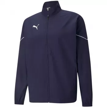 Casaco de futebol PUMA teamRISE Sideline para homem azul-marinho L