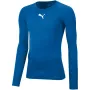 T-shirt de compressão de manga comprida Puma Liga Baselayer para homem Peacoat XL
