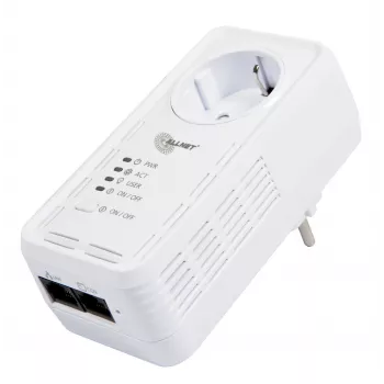 Tomada inteligente ALLNET ALL3075v4 com Wi-Fi e Ethernet, monitorização de energia, tipo F Schuko, 16A, 3680W