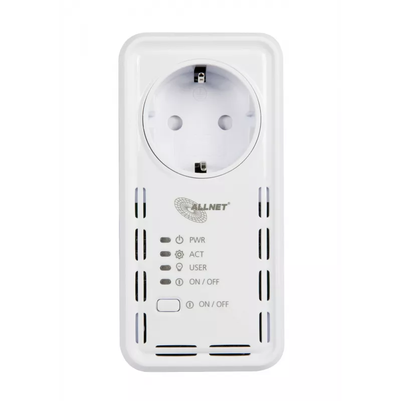Tomada inteligente ALLNET ALL3075v4 com Wi-Fi e Ethernet, monitorização de energia, tipo F Schuko, 16A, 3680W