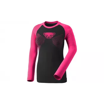 T-shirt de manga comprida Dynafit Speed Dryarn L/S para mulher Baselayer - Pink Glo, tamanho L