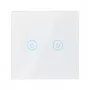 Interruptor de luz inteligente LogiLink WiFi Smart EU, 2 vias, compatível com Tuya, branco