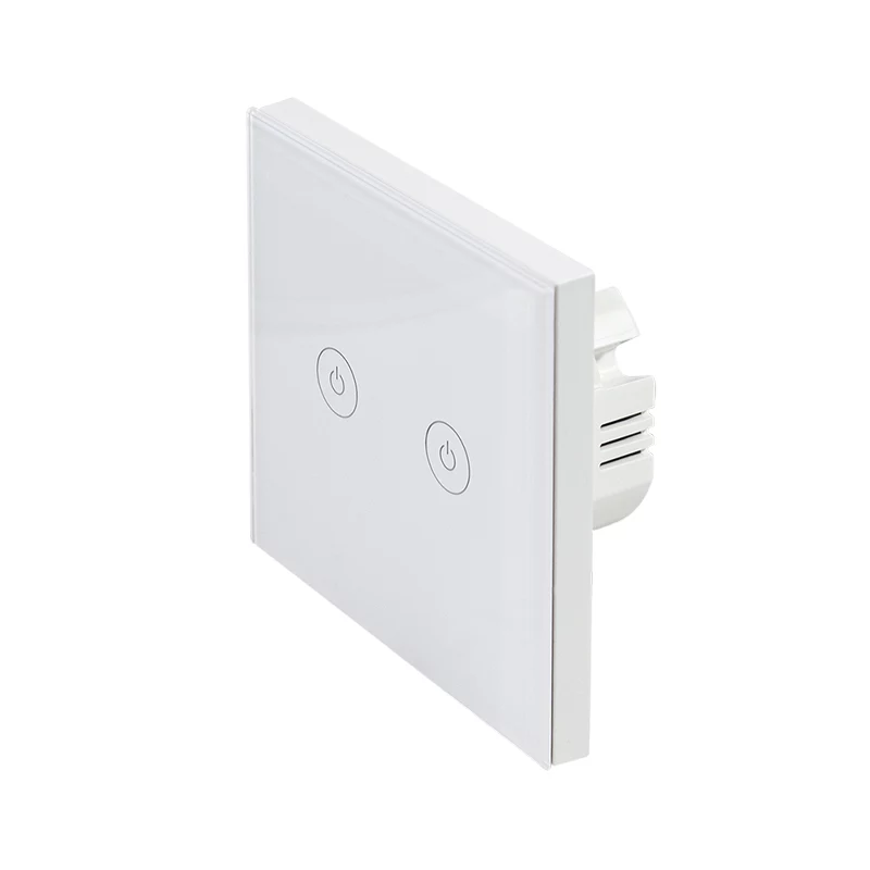 Interruptor de luz inteligente LogiLink WiFi Smart EU, 2 vias, compatível com Tuya, branco