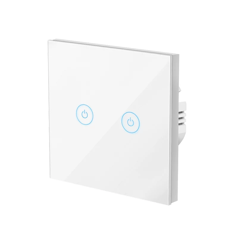 Interruptor de luz inteligente LogiLink WiFi Smart EU, 2 vias, compatível com Tuya, branco