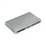 Leitor de cartões LogiLink USB 3.2 Gen1 5 em 1, caixa em metal, prateado