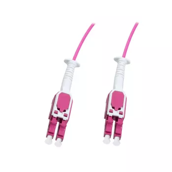 Cabo de patch de fibra ótica LOGILINK Uniboot Push-Pull LC-LC OM4, 0,5 m