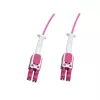 Cabo de patch de fibra ótica LOGILINK Uniboot Push-Pull LC-LC OM4, 0,5 m
