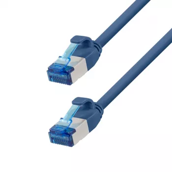 Cabo de patch LogiLink SlimLine Cat.6A S/FTP LSZH, azul, 3 m