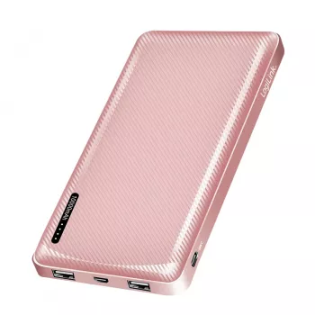 Powerbank portátil LogiLink 10000 mAh LiPo USB-C PD rosa