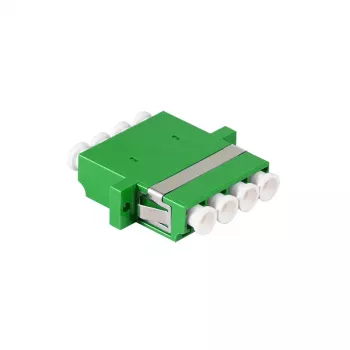 Conjunto de adaptadores de fibra ótica LC Quad LogiLink, 12 unid., verde, com flange, SC Duplex Breakout