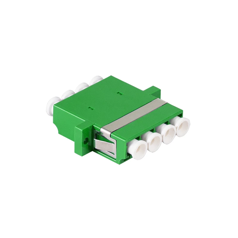 Conjunto de adaptadores de fibra ótica LC Quad LogiLink, 12 unid., verde, com flange, SC Duplex Breakout