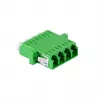 Conjunto de adaptadores de fibra ótica LC Quad LogiLink, 12 unid., verde, com flange, SC Duplex Breakout