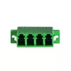 Conjunto de adaptadores de fibra ótica LC Quad LogiLink, 12 unid., verde, com flange, SC Duplex Breakout