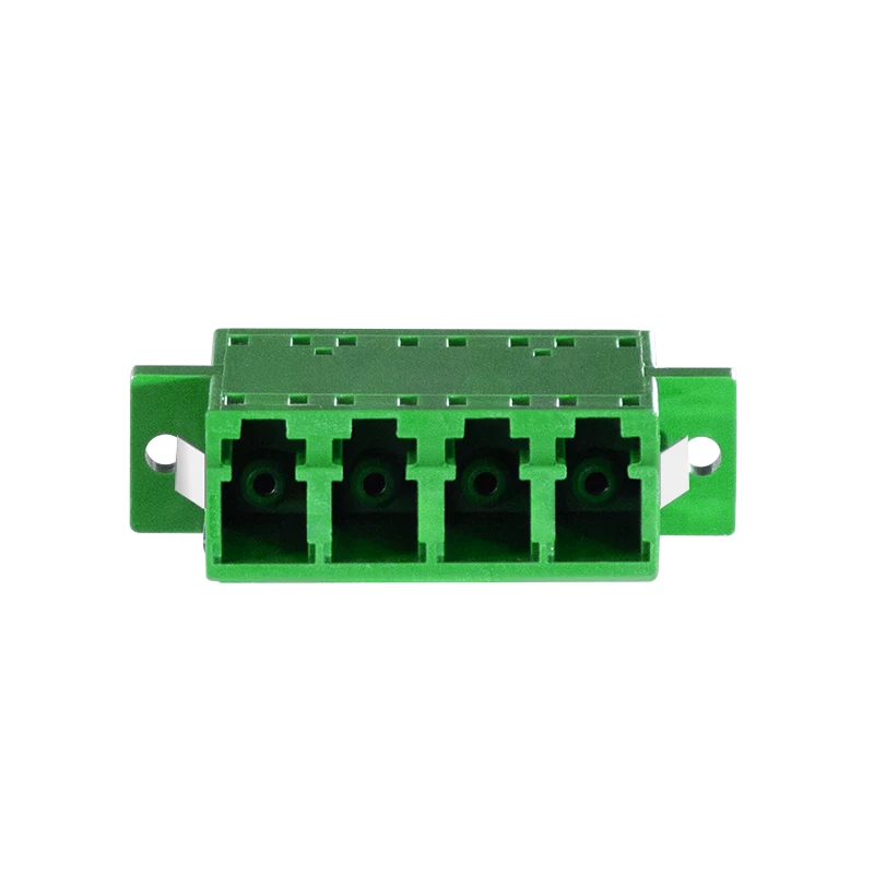 Conjunto de adaptadores de fibra ótica LC Quad LogiLink, 12 unid., verde, com flange, SC Duplex Breakout