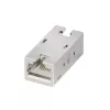 Acoplador em linha RJ45 Cat.6A blindado LogiLink, caixa metálica, qualidade industrial