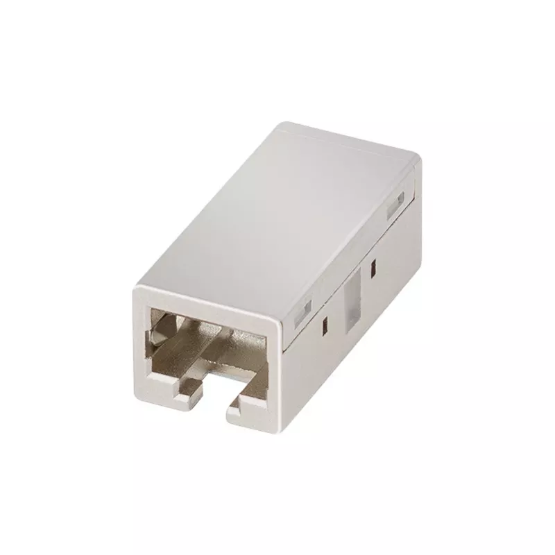 Acoplador em linha RJ45 Cat.6A blindado LogiLink, caixa metálica, qualidade industrial