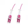 Cabo de patch de fibra ótica Uniboot Push-Pull LC-LC OM4 LogiLink, 5,0 m