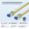 Cabo de patch SlimLine Cat.6A S/FTP LSZH LogiLink, amarelo, 5m