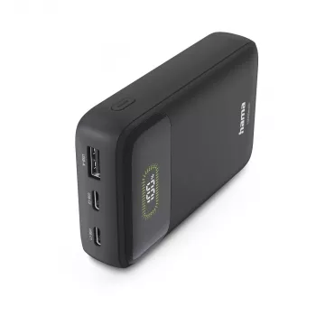 Hama Power Pack PD10 20W 10000 mAh Powerbank, USB-C, USB-A, Antracite
