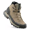 Sapatos de trekking Salewa Puez Leather Mid PTX para mulher, Quicksand/Onyx, tamanho 36,5