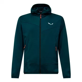 Casaco de polar de trekking Salewa Puez Altavia PL HD para homem - Pond Blue, XL