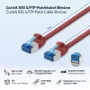 Cabo de rede LogiLink SlimLine Cat.6A S/FTP LSZH, vermelho, 3 m, 10 Gbps