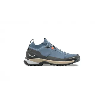 Sapato de caminhada baixo Salewa Puez 2 Knit PTX para homem, Java Blue/preto, EU 40,5