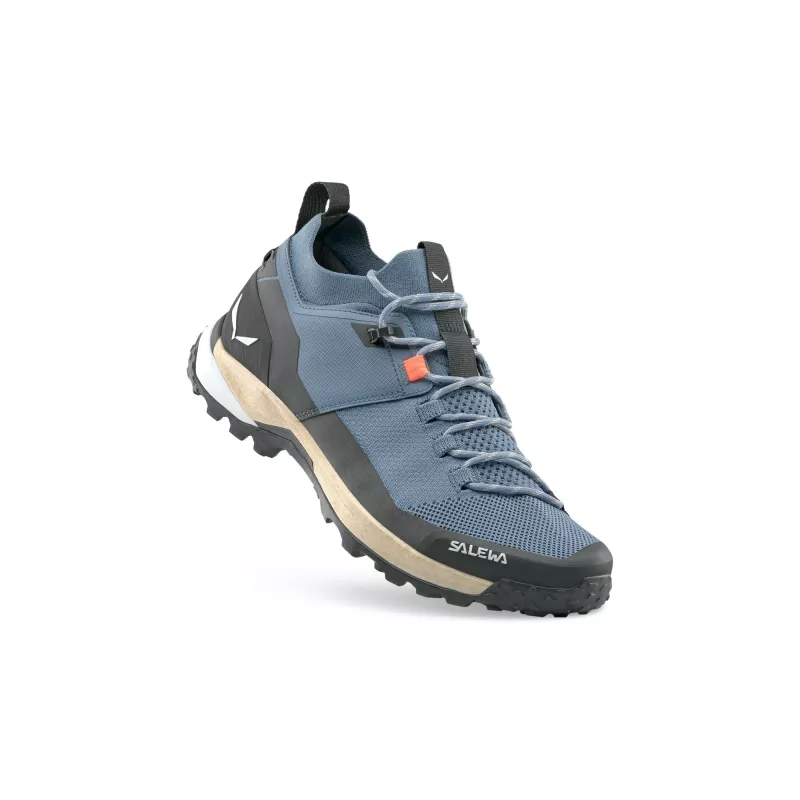Sapato de caminhada baixo Salewa Puez 2 Knit PTX para homem, Java Blue/preto, EU 40,5