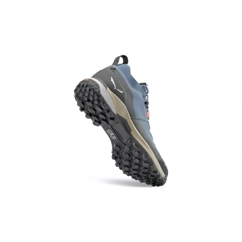 Sapato de caminhada baixo Salewa Puez 2 Knit PTX para homem, Java Blue/preto, EU 40,5