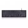 Teclado com fio Perixx PERIBOARD-317 com retroiluminação, preto, 105 teclas QWERTY, LED branco, USB