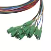 Conjunto de pigtails de fibra LogiLink 12 x LC/APC OS2 (G657.A1), 2 m, colorido, conector verde