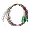 Conjunto de pigtails de fibra LogiLink 12 x LC/APC OS2 (G657.A1), 2 m, colorido, conector verde