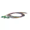 Conjunto de pigtails de fibra LogiLink 12 x LC/APC OS2 (G657.A1), 2 m, colorido, conector verde