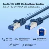 Cabo de rede LogiLink EconLine Cat.6A S/FTP LSZH, CCA, azul, 7,5 m