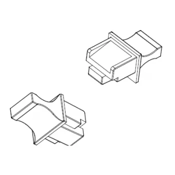 Tampões cegos RJ45 EFB, preto, pack de 100
