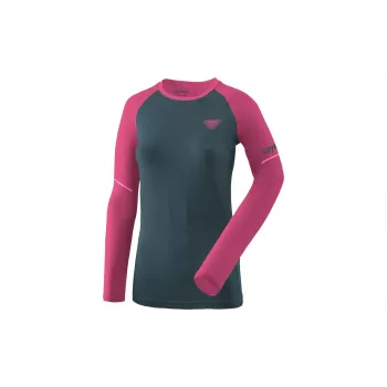 T-shirt de corrida de manga comprida Dynafit Alpine Pro para mulher, magenta, tamanho M