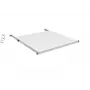 Prateleira de rack fixa EFB Elektronik 19 polegadas 0,5U, carga 70 kg, profundidade 750-850 mm, preto profundo (RAL 9005)