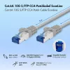 Cabo de rede LogiLink Cat.6A CCA S/FTP LSZH, cinzento, 5 m, EconLine