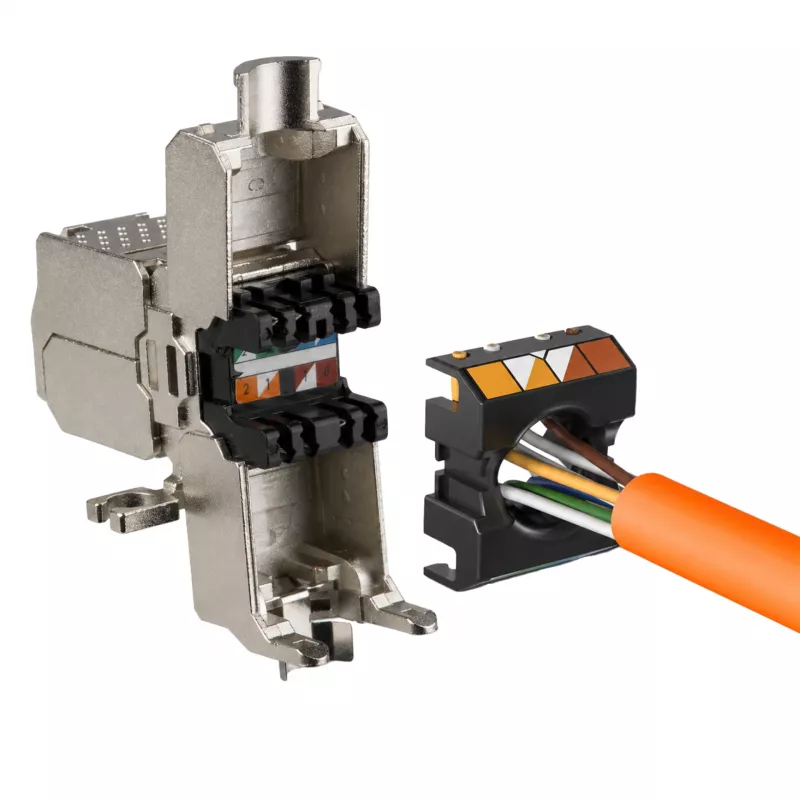 EFB ELEKTRONIK Cat.6A/Cat.7/Cat.7A Módulo de ligação Keystone