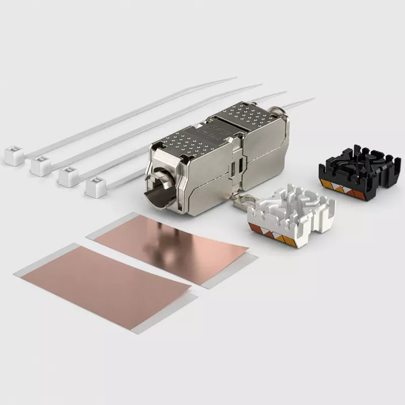 EFB ELEKTRONIK Cat.6A/Cat.7/Cat.7A Módulo de ligação Keystone