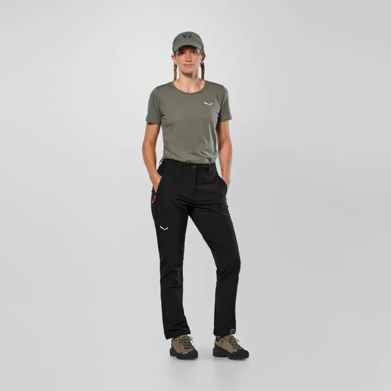 Calças Salewa Puez Dolomia 2 para mulher - Black Out - EU 36 (S)