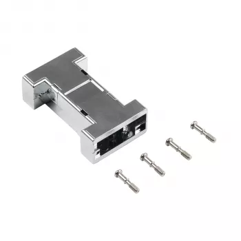 EFB ELEKTRONIK caixa de interface vazia metalizada EB0909MV2, 1 porta keystone, prateado