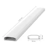 LogiLink canal de cabos, PVC, 750 x 60 x 20 mm, branco, autoadesivo, com tampa de encaixe