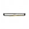 LOGILINK patch panel modular keystone Cat.6A de 16 portas, 19/1U, com 3 anéis de cabos, preto