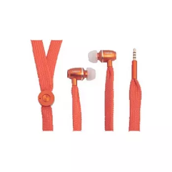 LogiLink headset estéreo in-ear com microfone, jack 3,5 mm, laranja