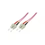 LogiLink cabo de rede de fibra ótica multimodo OM4 SC/SC duplex, 3,0 m, LSZH violeta